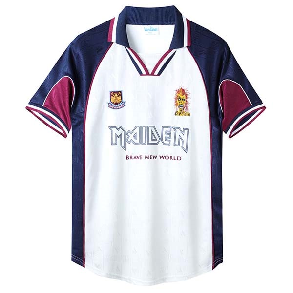 Tailandia Camiseta Iron Maiden x West Ham Retro 2ª 1999/2001